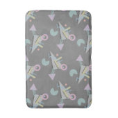 Retro 80s 90s Geometrische printkaart Badmat (Voorkant Verticaal)