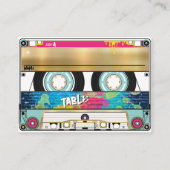 Retro 80's 90's Hip Hop Gold Cassettebandje Weddin Plaatskaartje (Voorkant)