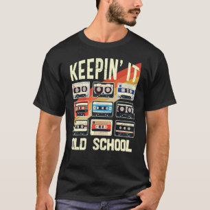 Retro 80s 90s houdt het oude  Kasset van de School T-shirt