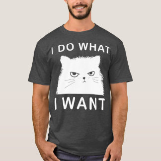 Retro 80s 90s kat Lovers Funny I do I want Ca T-shirt