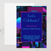 Retro 80's 90's Memphis Geometrisch Kaart (Voorkant / Achterkant)