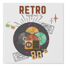 Retro 80s/90s Muziek CD Hoesje Design