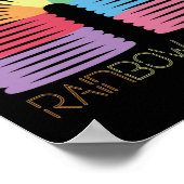 Retro 80s 90s Neon Rainbow Spring Poster (Hoek)