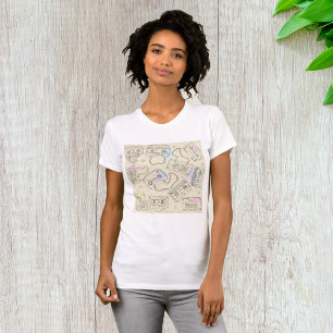 Retro 80s 90s nostalgische cassettebandje-mixtapep t-shirt