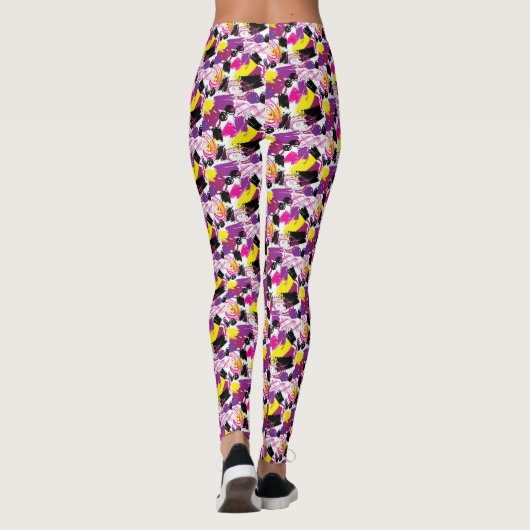 Retro 80's Aesthetic Leggings (Achterkant)