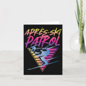 Retro  80s Apres Ski Patrol Kaart (Voorkant)