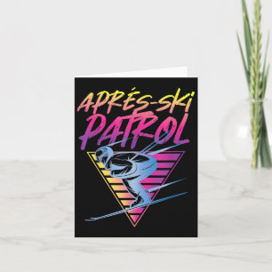 Retro  80s Apres Ski Patrol Kaart
