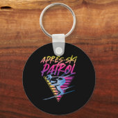 Retro 80s Apres Ski Patrol Sleutelhanger (Voorkant)