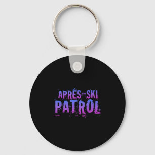 Retro 80s Apres Ski Patrol Sleutelhanger