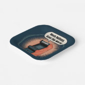 Retro 80s Arcade Gaming Nerdy Humor Papieren Bordje (Gebogen)