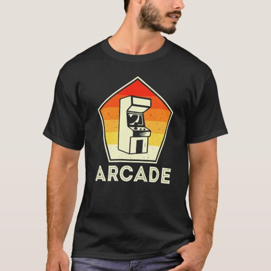 Retro  80s Arcade Video Game Machine Gamer T-shirt (Voorkant)