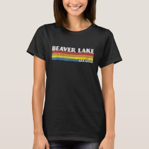 Retro 80s Arkansas AR Souvenir Beaver Lake T-shirt