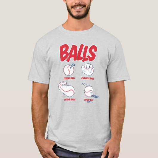 Retro 80s BALLEN T-shirt (Voorkant)