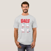 Retro 80s BALLEN T-shirt (Voorkant volledig)