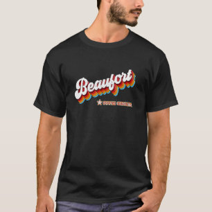Retro 80s Beaufort South Carolina SC T-shirt