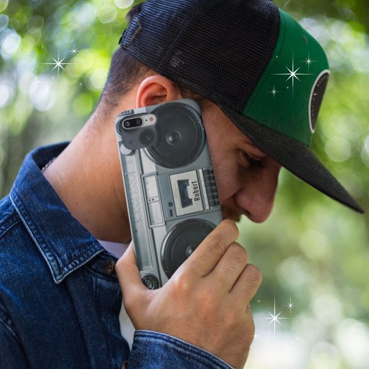  Retro 80s Boombox Cassette Speler Case-Mate iPhone Case