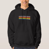 Retro 80s California CA Souvenir Manhattan Beach Hoodie (Voorkant)