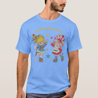 retro 80s Cartoon aardbei tuin rainbow brite s T-shirt