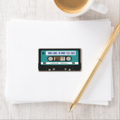 Retro 80s Cassette mixtape gepersonaliseerd Etiket (Insitu)