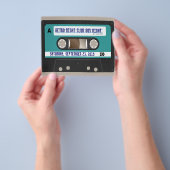 Retro 80s Cassette mixtape gepersonaliseerd Flyer (Hand)