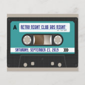 Retro 80s Cassette mixtape gepersonaliseerd Flyer (Voorkant)