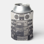 Retro 80s Cassette Recorders Patroon. Blikjeskoeler (Blikje Voorkant)