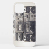Retro 80s Cassette Recorders Patroon. Case-Mate iPhone Case (Achterkant)
