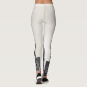 Retro 80s Cassette Recorders Patroon. Leggings (Achterkant)