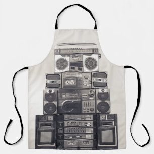 Retro 80s Cassette Recorders Patroon. Schort