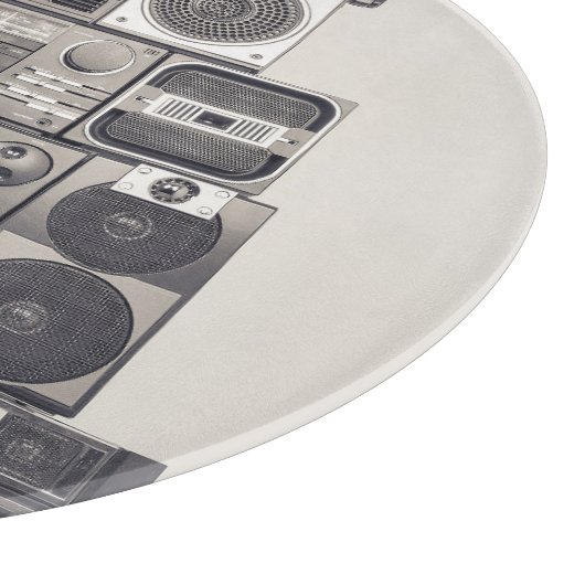 Retro 80s Cassette Recorders Patroon. Snijplank (Hoek)