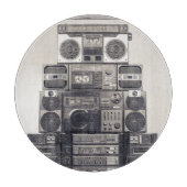 Retro 80s Cassette Recorders Patroon. Snijplank (Voorkant)