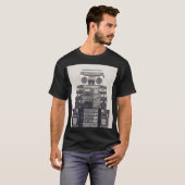 Retro 80s Cassette Recorders Patroon. T-shirt (Voorkant volledig)