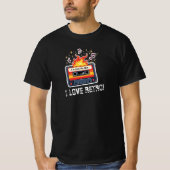 Retro 80s Cassette Tape T-Shirt – I Love Retro (Voorkant)