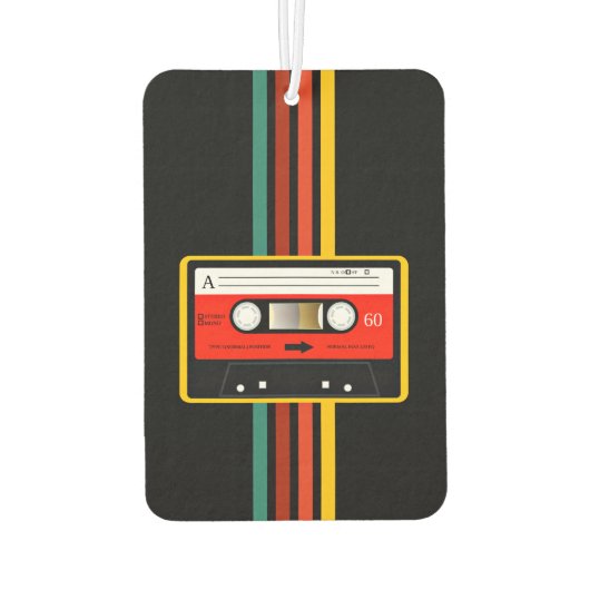 Retro 80s Cassettebandje Luchtverfrisser (Achterkant)