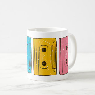 Retro 80s Cassettebandje Mix Tape Nostalgia Gen X Koffiemok