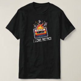 Retro 80s Cassetteshirt – Ik hou van Retro T-shirt