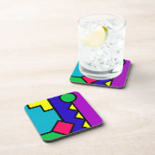 Retro 80s Color Block Onderzetter (Rechterzijde)