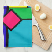 Retro 80s Color Block Theedoek (Quarter Fold)