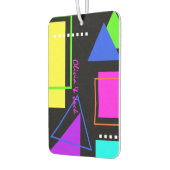 RETRO  80s COOL NEON GEOMETRIC 1980s PRINT Luchtverfrisser (Links)
