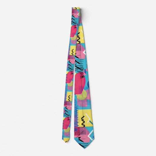 Retro 80s Custom Tie – Elegant Fashion Stropdas (Achterkant)