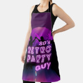 Retro 80s Disco Dance Party Neon Paarse Funky Schort (Insitu)