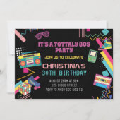 Retro 80s Disco Feest Themade jaren 80 Ik Hou van  Kaart (Voorkant)