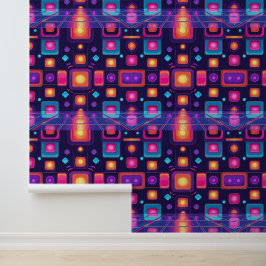 Retro 80s disco koorts | Peel en Stick Wall Mural Behang