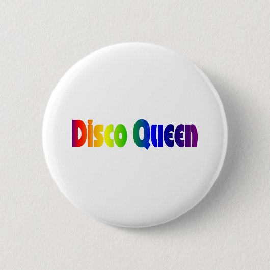 Retro 80's | Disco Queen 80's Ronde Button 5,7 Cm (Voorkant)
