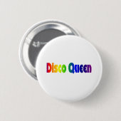 Retro 80's | Disco Queen 80's Ronde Button 5,7 Cm (Voorkant /achterkant)
