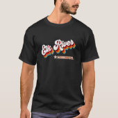 Retro 80s Elk rivier de Minnesota Mn T-shirt (Voorkant)