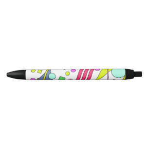 Retro 80s en 90s Stijlflesopening Zwarte Inkt Pen