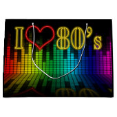 Retro 80's Equalizer Party Groot Cadeauzakje (Voorkant)