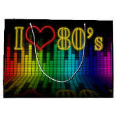 Retro 80's Equalizer Party Groot Cadeauzakje (Achterkant)