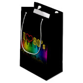 Retro 80's Equalizer Party Klein Cadeauzakje (Achterkant Gekanteld)